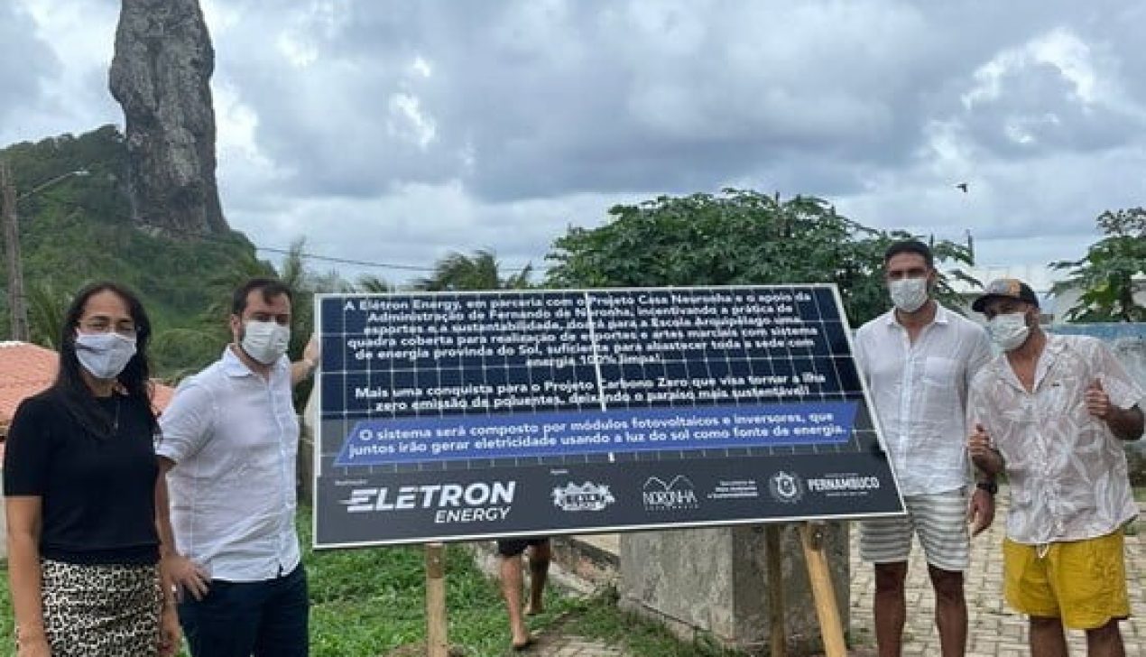 Elétron Energy doa Centro Esportivo a Escola Arquipélago, em Fernando de Noronha, com energia 100% sustentável Elétron Energy doa Centro Esportivo a Escola Arquipélago, em Fernando de Noronha, com energia 100% sustentável
