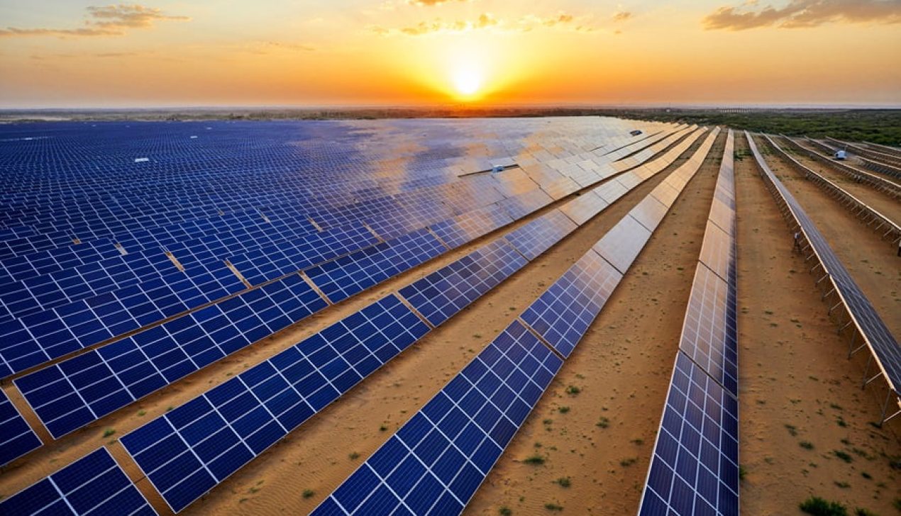 Aerial solar photovoltaic panel base in aerial desert Aerial solar photovoltaic panel base in aerial desert