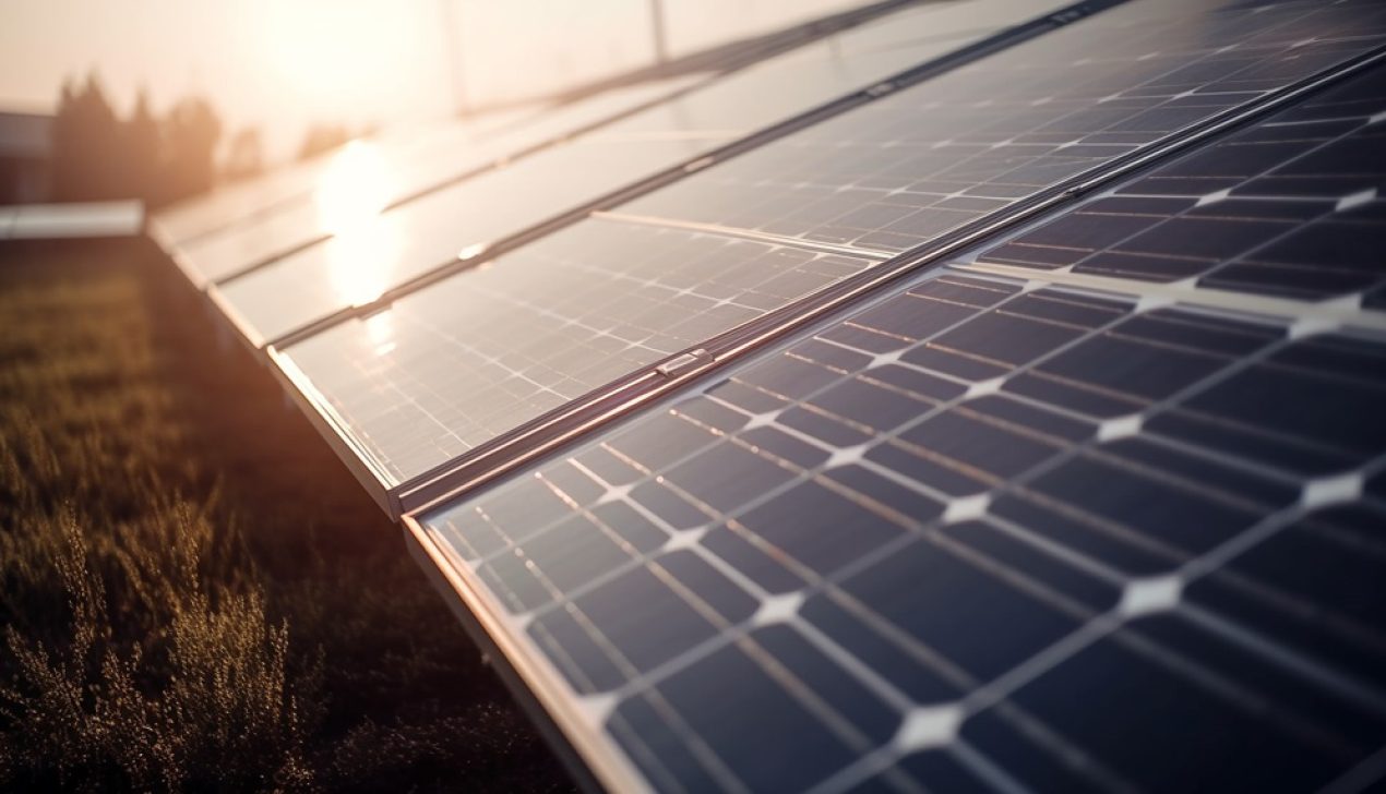 Innovative solar panel farm generates clean renewable electricity generated by AI Innovative solar panel farm generates clean renewable electricity generated by artificial intelligence